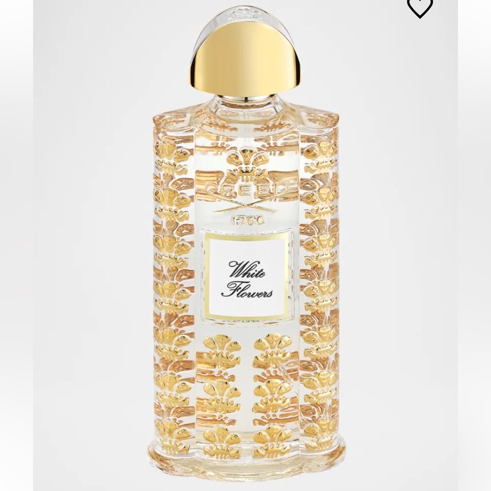 CREED Paris White Flowers Perfume Bottle 2.5oz - 10 Karat Fine Gold Gilded